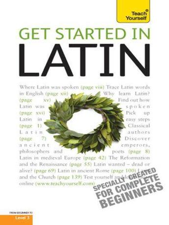 Couverture du livre « Get Started In Latin: Teach Yourself » de Sharpley G D A aux éditions Hodder Education Digital