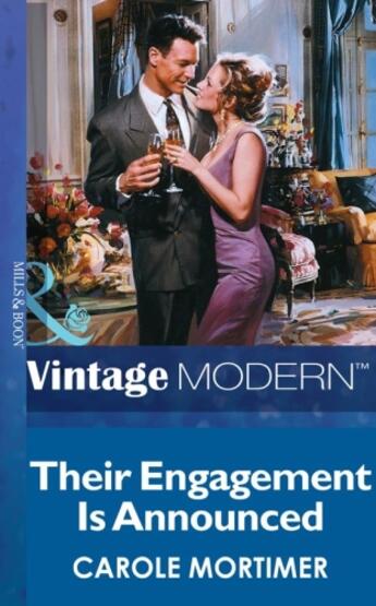 Couverture du livre « Their Engagement is Announced (Mills & Boon Modern) » de Carole Mortimer aux éditions Mills & Boon Series