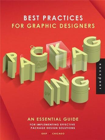 Couverture du livre « Best practices for graphic designers packaging » de Grip aux éditions Rockport