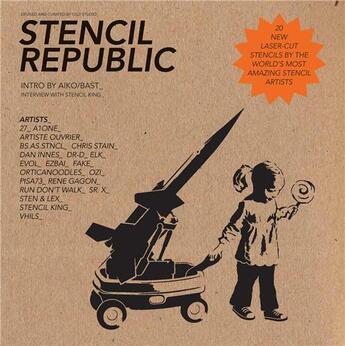 Couverture du livre « Stencil republic » de Olly Studio Limited aux éditions Laurence King