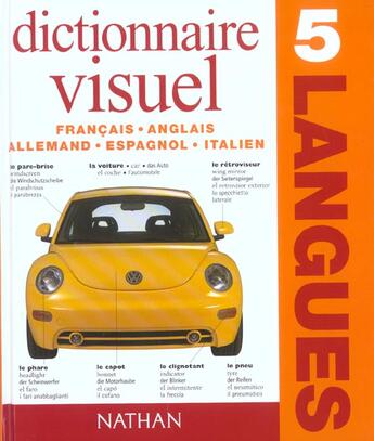 Couverture du livre « Dictionnaire visuel en 5 langues » de  aux éditions Nathan