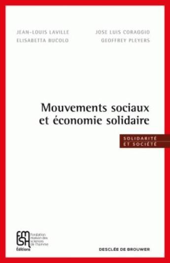 Couverture du livre « Mouvements sociaux et économie solidaire » de Jean-Louis Laville aux éditions Desclee De Brouwer