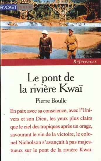 Couverture du livre « Pont De La Riviere Kwai » de Pierre Boulle aux éditions Pocket