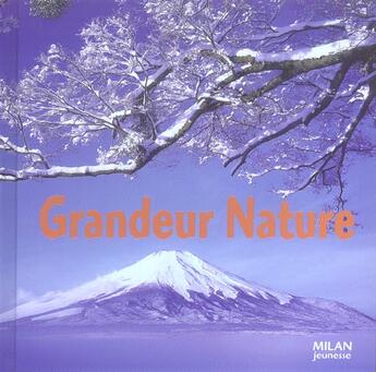 Couverture du livre « Grandeur nature » de  aux éditions Milan