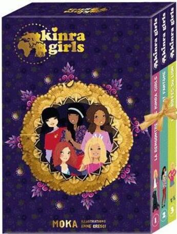 Couverture du livre « Kinra girls ; COFFRET T.1 A T.3 » de Moka et Anne Cresci aux éditions Play Bac