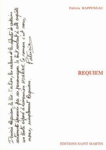 Couverture du livre « Requiem » de Rappeneau Patricia aux éditions Saint Martin Editions