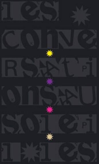 Couverture du livre « Conversations au soleil ; coffret t.2 » de Agnes Olive aux éditions La Belle Bleue