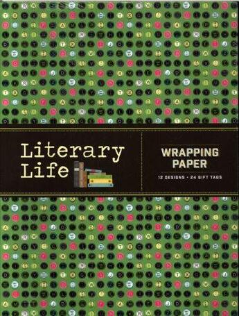 Couverture du livre « LITERARY LIFE WRAPPING PAPER » de Michael Morris aux éditions Chronicle Books