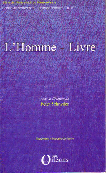 Couverture du livre « Homme livre » de Peter Schnyder aux éditions L'harmattan