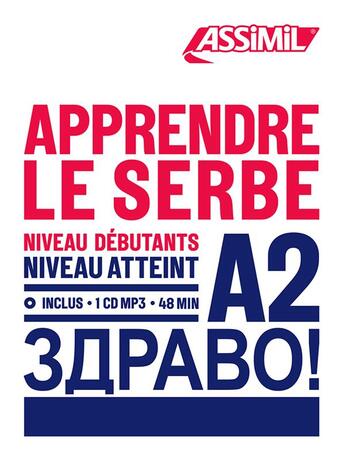 Couverture du livre « Apprendre le serbe niveau a2 » de Sotra Katunaric Tatj aux éditions Assimil