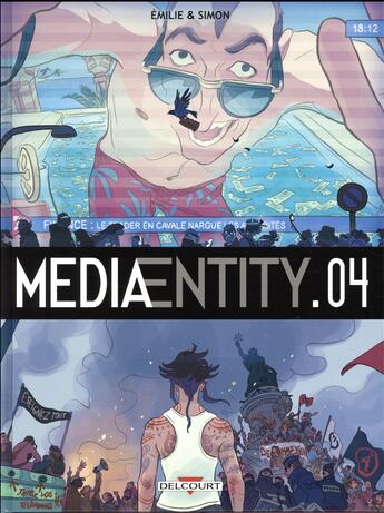 Couverture du livre « MediaEntity Tome 4 » de Simon et Emilie aux éditions Delcourt