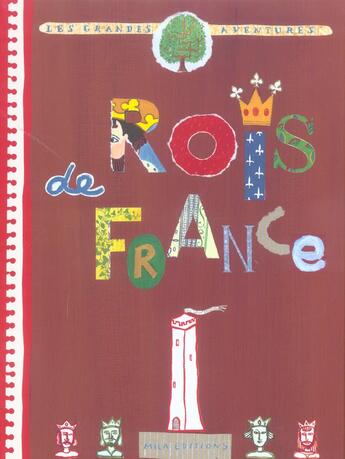 Couverture du livre « Les rois de France » de Pascale Estellon et Catherine Zerdoun et Anne Weiss aux éditions Mila
