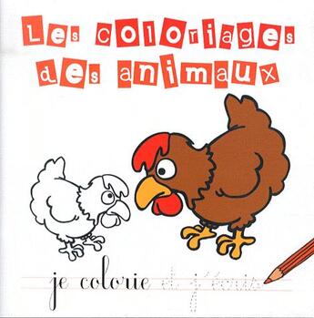 Couverture du livre « Les coloriages des animaux » de  aux éditions Scarabea