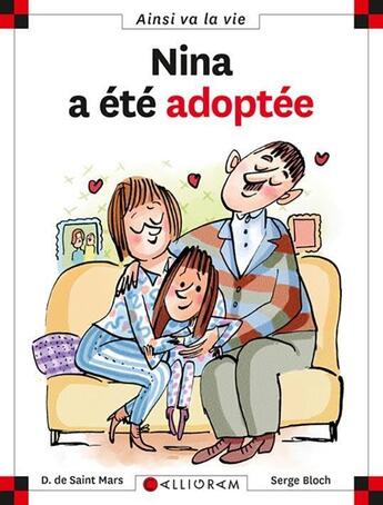 Couverture du livre « Nina a été adoptée » de Serge Bloch et Dominique De Saint-Mars aux éditions Calligram