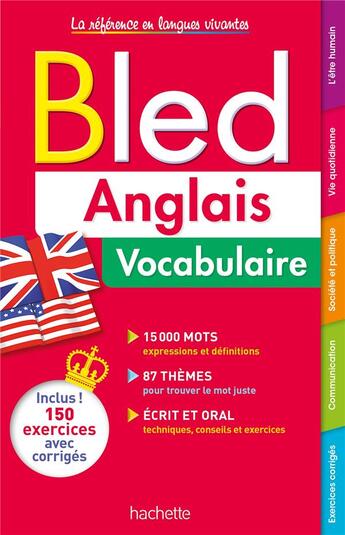 Couverture du livre « Bled anglais vocabulaire » de Perrin/Sussel/Cros aux éditions Hachette Education