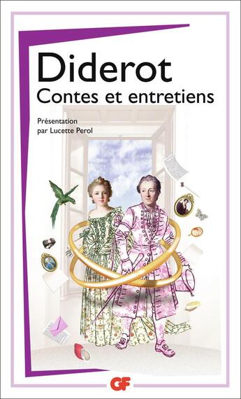 Couverture du livre « Contes et entretiens » de Denis Diderot aux éditions Flammarion