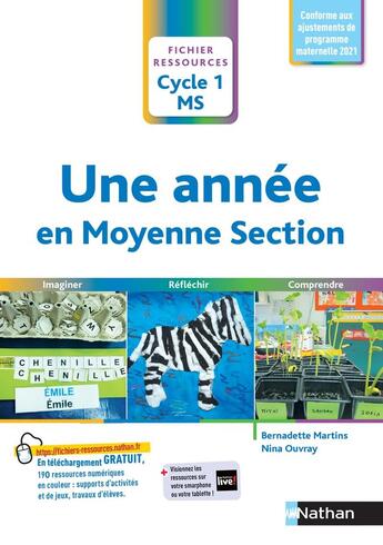 Couverture du livre « Une année en Moyenne Section » de Martins/Ouvray aux éditions Nathan