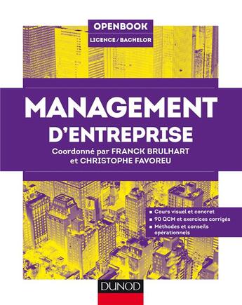 Couverture du livre « Management d'entreprise » de Franck Brulhart et Christophe Favoreu aux éditions Dunod