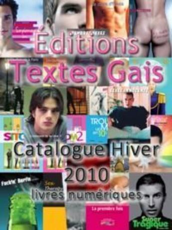 Couverture du livre « Catalogue hiver 2010 des livres numériques » de Pedro Torres aux éditions Textes Gais