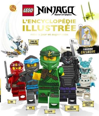 Couverture du livre « Lego Ninjago - masters of Spinjitzu ; l'encyclopédie illustrée » de  aux éditions Qilinn