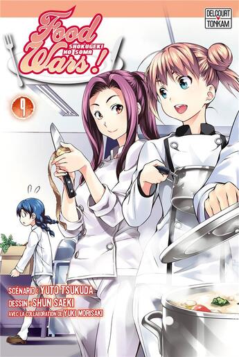 Couverture du livre « Food wars ! Tome 9 » de Yuki Morisaki et Yuto Tsukuda et Shun Saeki aux éditions Delcourt