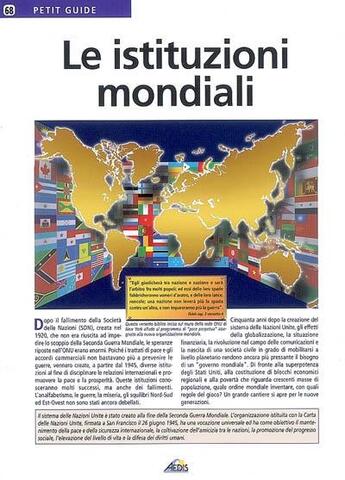 Couverture du livre « Le istituzioni mondiali » de  aux éditions Aedis