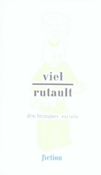 Couverture du livre « D/m littéraires ; extraits » de Tanguy Viel et Claude Rutault aux éditions Mac Val