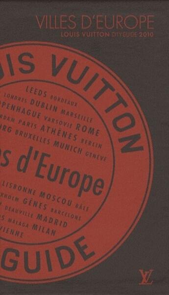 Couverture du livre « Ville d'Europe (édition 2010) » de Julien Guerrier et Pierre Leonforte aux éditions Louis Vuitton