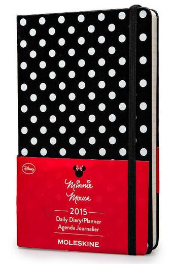 Couverture du livre « Agenda 2015 Minnie journalier grand format couverture rigide noir » de Moleskine aux éditions Moleskine Papet