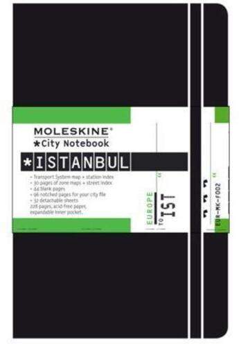 Couverture du livre « City notebook istanbul poche couv. rigide noir » de Moleskine aux éditions Moleskine Papet