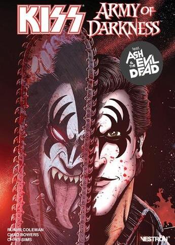 Couverture du livre « Kiss army of darkness » de Chris Sims et Ruairi Coleman et Chad Bower aux éditions Vestron