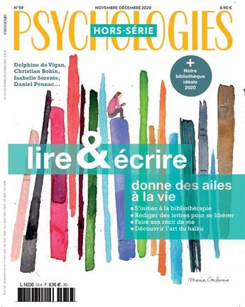 Couverture du livre « Psychologies hs n 59 - lire et ecrire - novembre/decembre 2020 » de  aux éditions Psychologies Hs