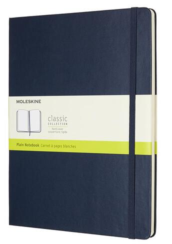 Couverture du livre « Carnet blanc très grand format rigide saphir » de  aux éditions Moleskine