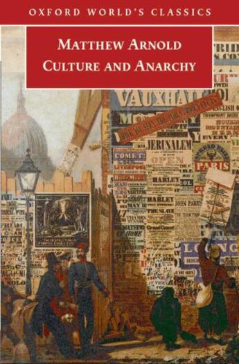 Couverture du livre « Culture and Anarchy » de Matthew Arnold aux éditions Oxford University Press Uk