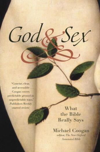 Couverture du livre « God and Sex » de Coogan Michael aux éditions Grand Central Publishing