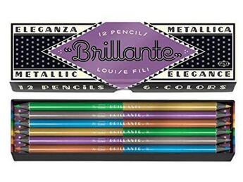 Couverture du livre « Brillante pencils » de Louise Fili aux éditions Princeton Architectural