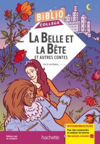 Couverture du livre « La Belle et la Bête et autres contes » de Charles Perrault et Hans Christian Andersen et Jeanne-Marie Leprince De Beaumont et Ellea Bird aux éditions Hachette Education