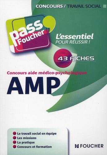 Couverture du livre « Pass'Foucher T.65 ; Concours Travail Social ; Aide Médico-Psychologique » de Ghyslaine Benoist aux éditions Foucher