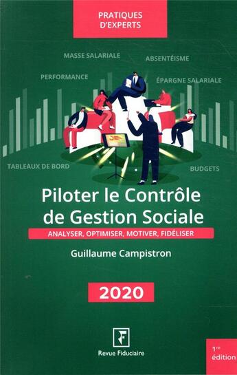 Couverture du livre « Piloter le contrôle de gestion sociale (édition 2020) » de Guillaume Campistron aux éditions Revue Fiduciaire