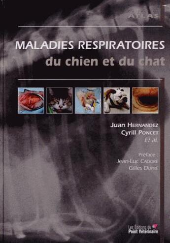 Couverture du livre « Maladies respiratoires du chat et du chien » de  aux éditions Le Point Veterinaire