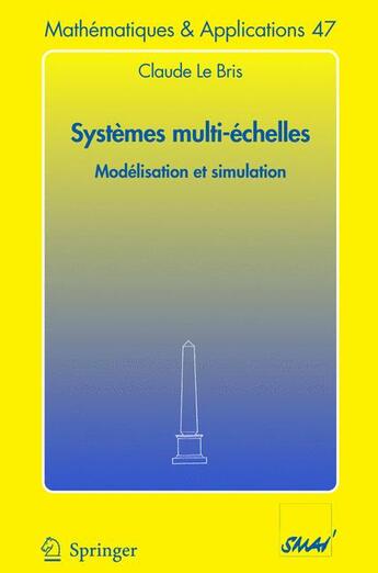 Couverture du livre « Systèmes multi-échelles » de Claude Le Bris aux éditions Springer Verlag