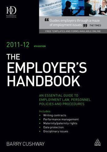 Couverture du livre « The Employer's Handbook 2011-12 » de Cushway Barry aux éditions Kogan Page Digital