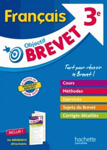 Couverture du livre « Objectif brevet - l'epreuve de francais » de Lisle Isabelle aux éditions Hachette Education