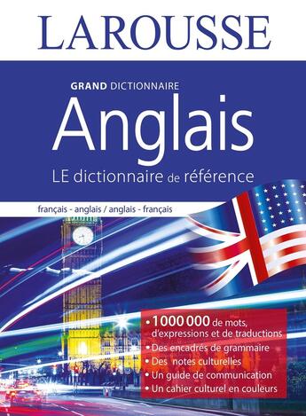 Couverture du livre « Grand dictionnaire anglais » de  aux éditions Larousse