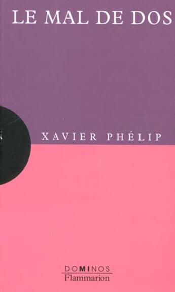 Couverture du livre « Le mal de dos » de Xavier Phelip aux éditions Flammarion