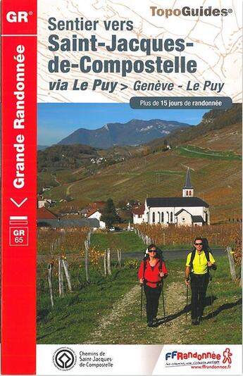 Couverture du livre « Sentier vers Saint-Jacques ; Genève-Le Puy (édition 2016) » de  aux éditions Ffrp