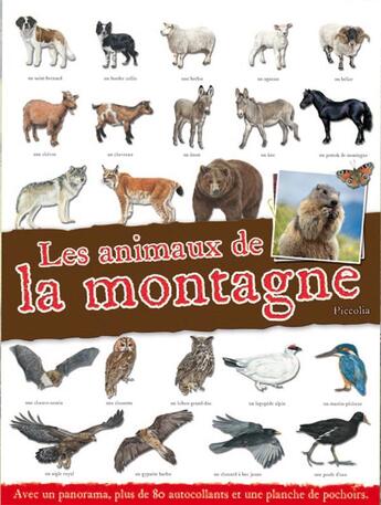 Couverture du livre « Les animaux de la montagne » de  aux éditions Piccolia