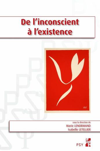 Couverture du livre « De l'inconscient a l'existence » de Lenormand/Letel aux éditions Pu De Provence