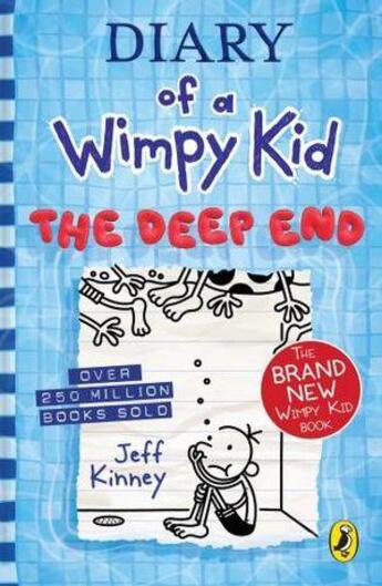 Couverture du livre « THE DEEP END - DIARY OF A WIMPY KID » de Jeff Kinney aux éditions Penguin