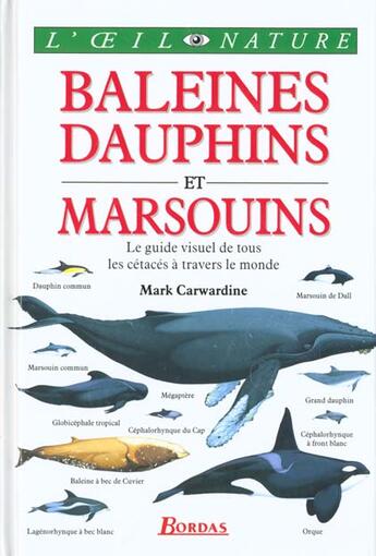 Couverture du livre « Baleines, Dauphins Et Marsouins » de Dorling aux éditions Bordas